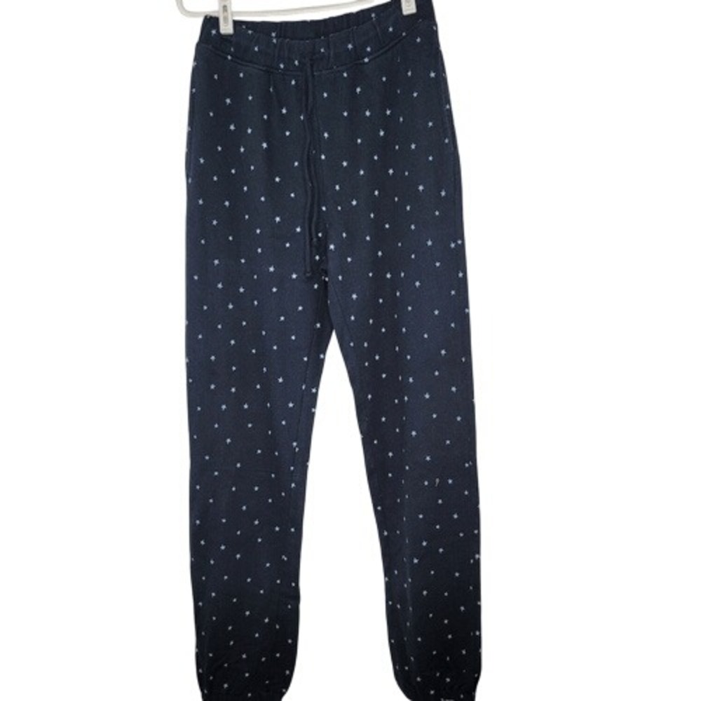 Style & Co Industrial Sky Navy Blue w/ Stars Lounge/Jogger Pants